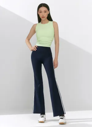 [1 1] Comfort Fine Track Line Boots Cut Leggings