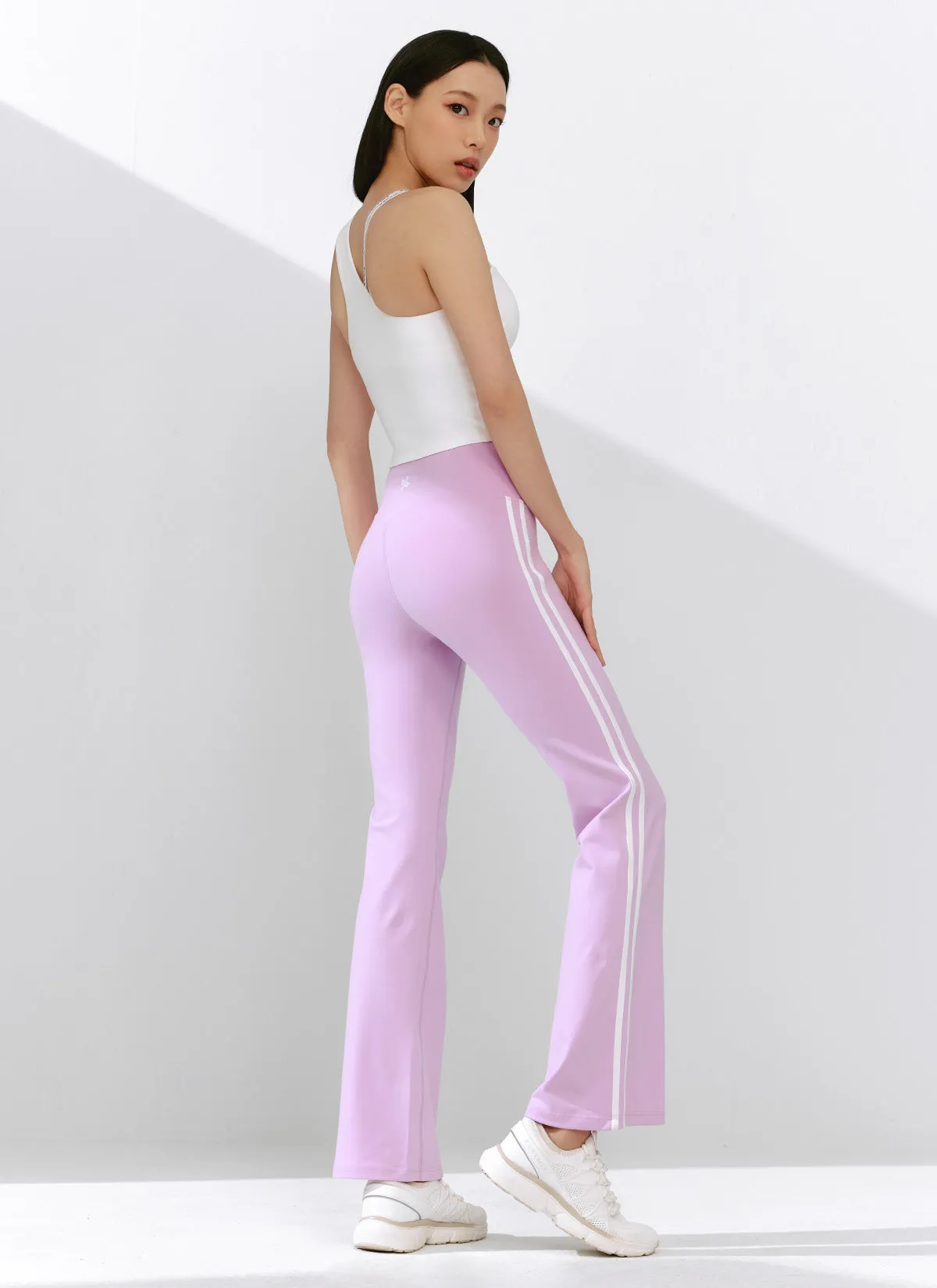 [1 1] Comfort Fine Track Line Boots Cut Leggings