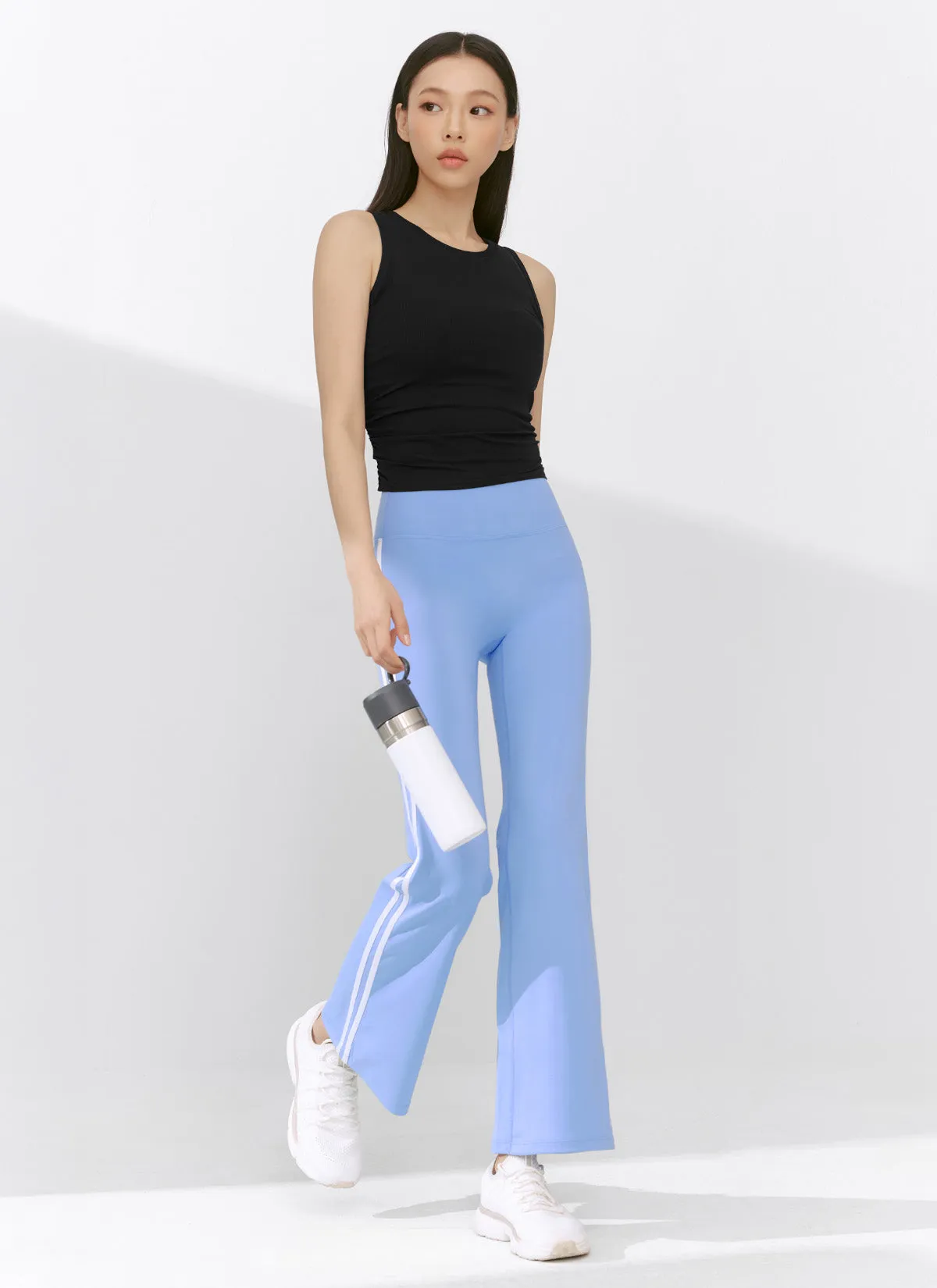 [1 1] Comfort Fine Track Line Boots Cut Leggings