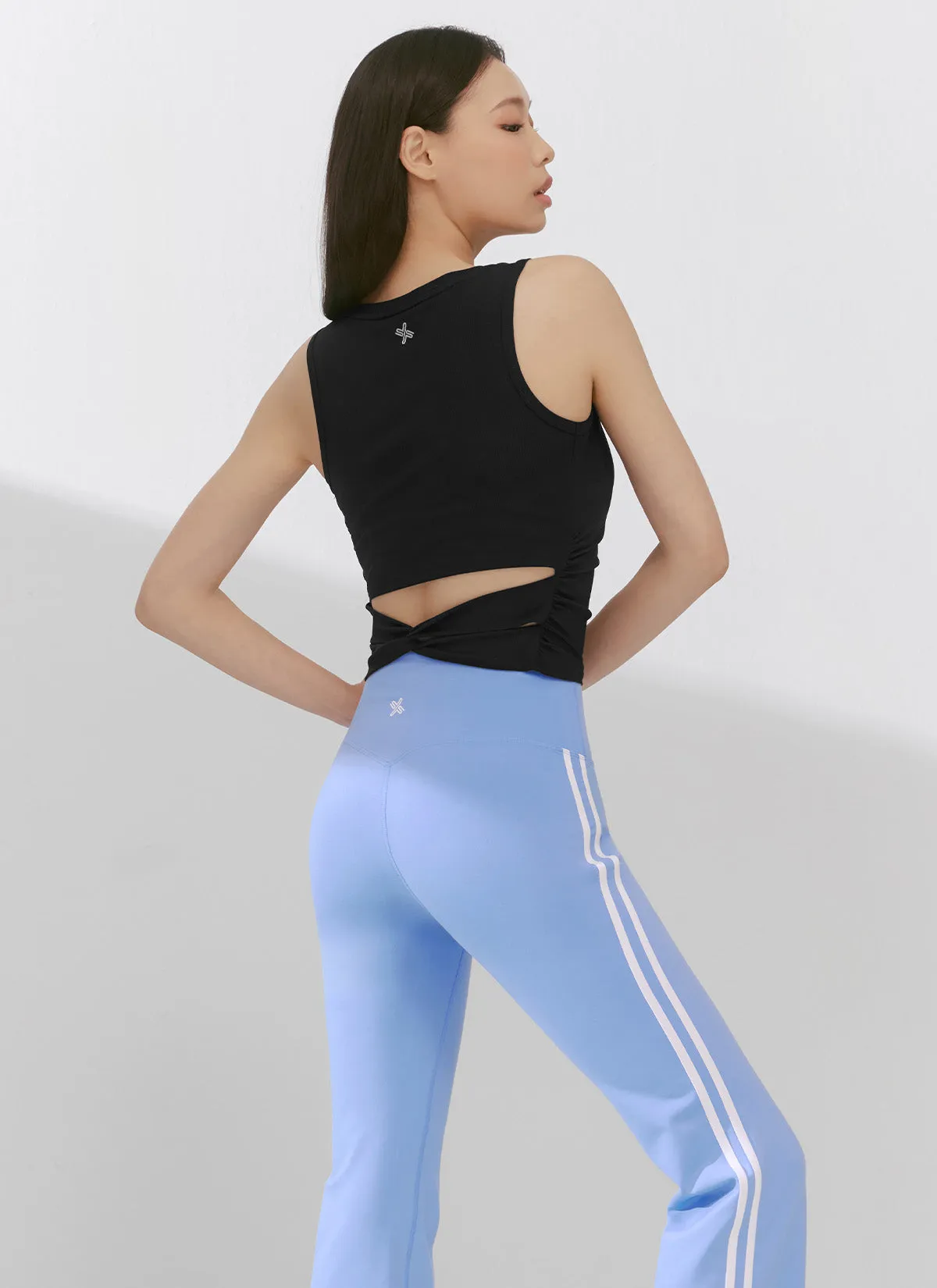 [1 1] Comfort Fine Track Line Boots Cut Leggings