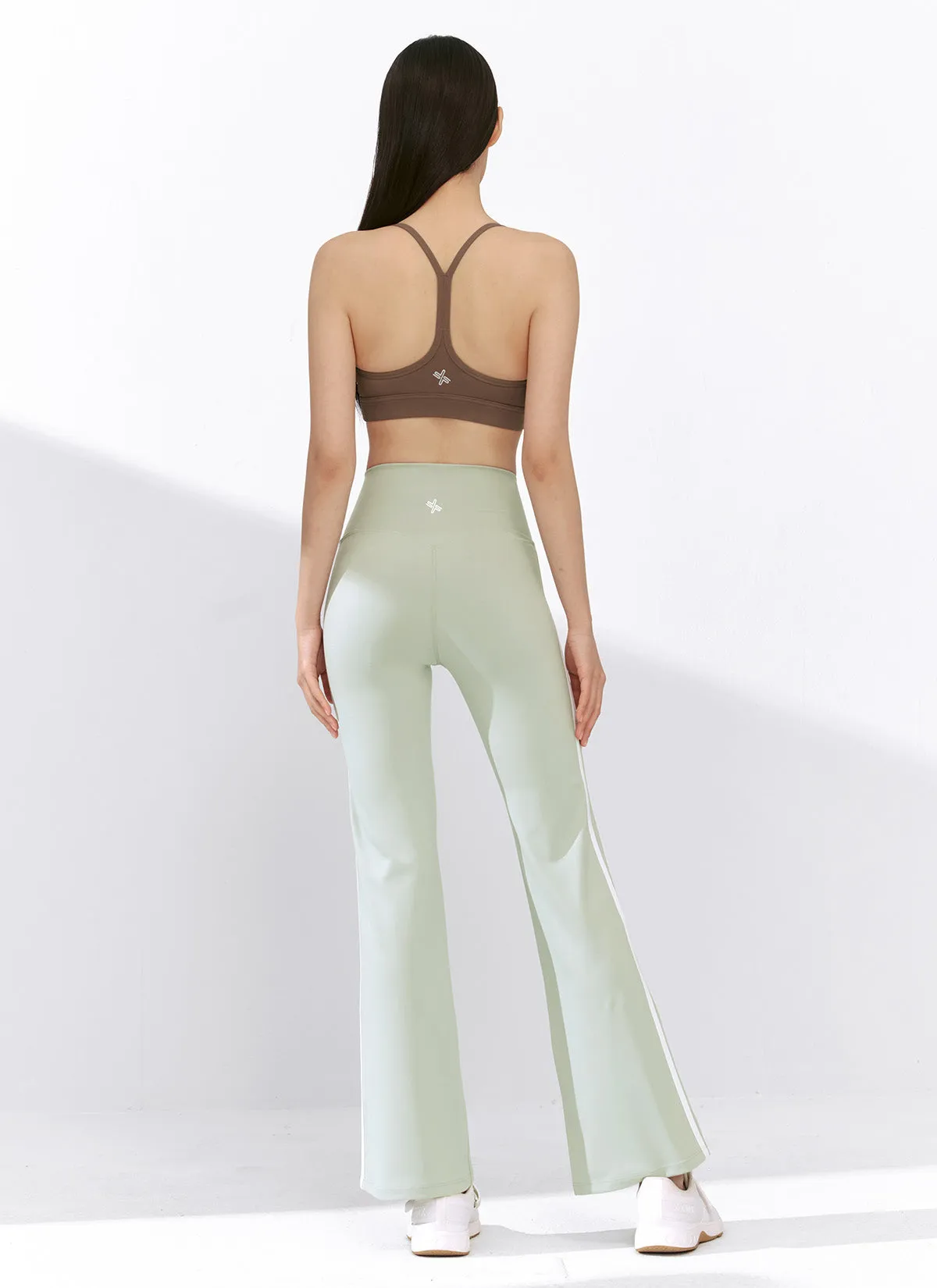 [1 1] Comfort Fine Track Line Boots Cut Leggings
