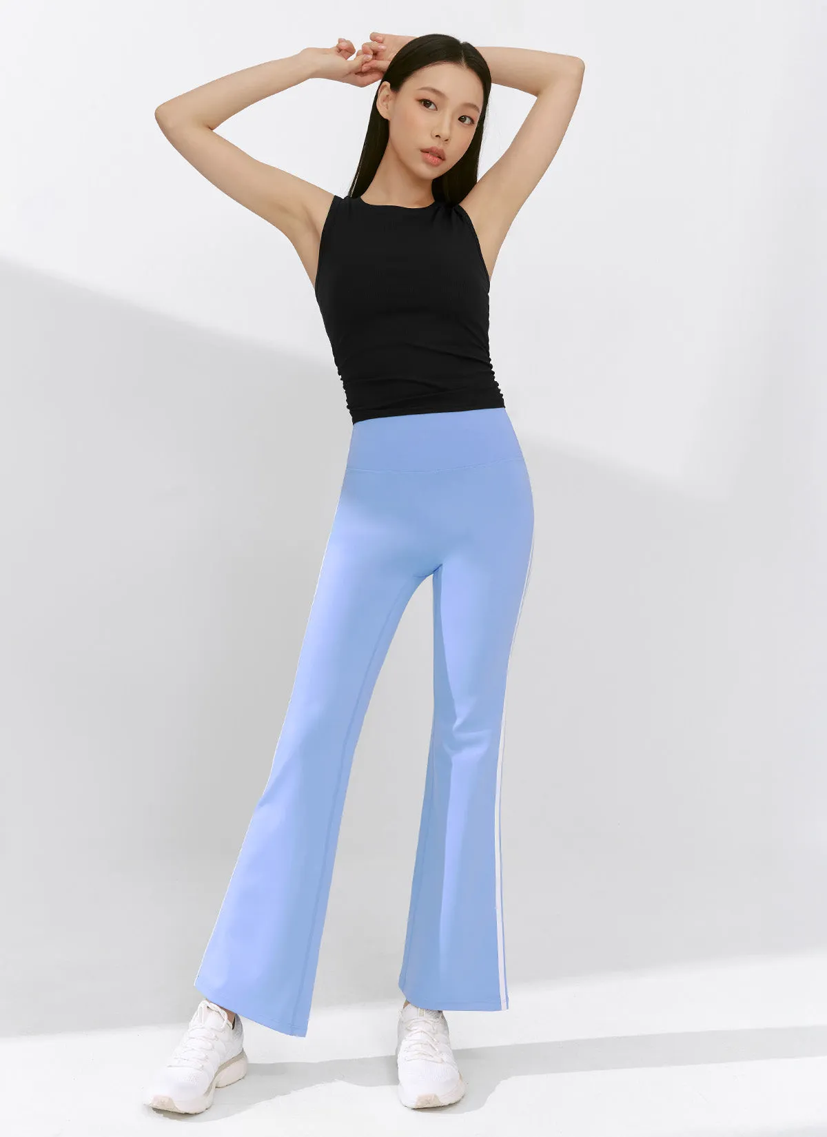 [1 1] Comfort Fine Track Line Boots Cut Leggings
