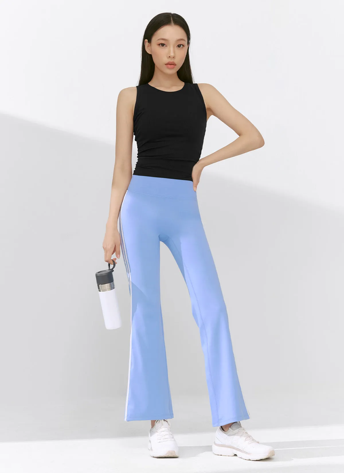 [1 1] Comfort Fine Track Line Boots Cut Leggings
