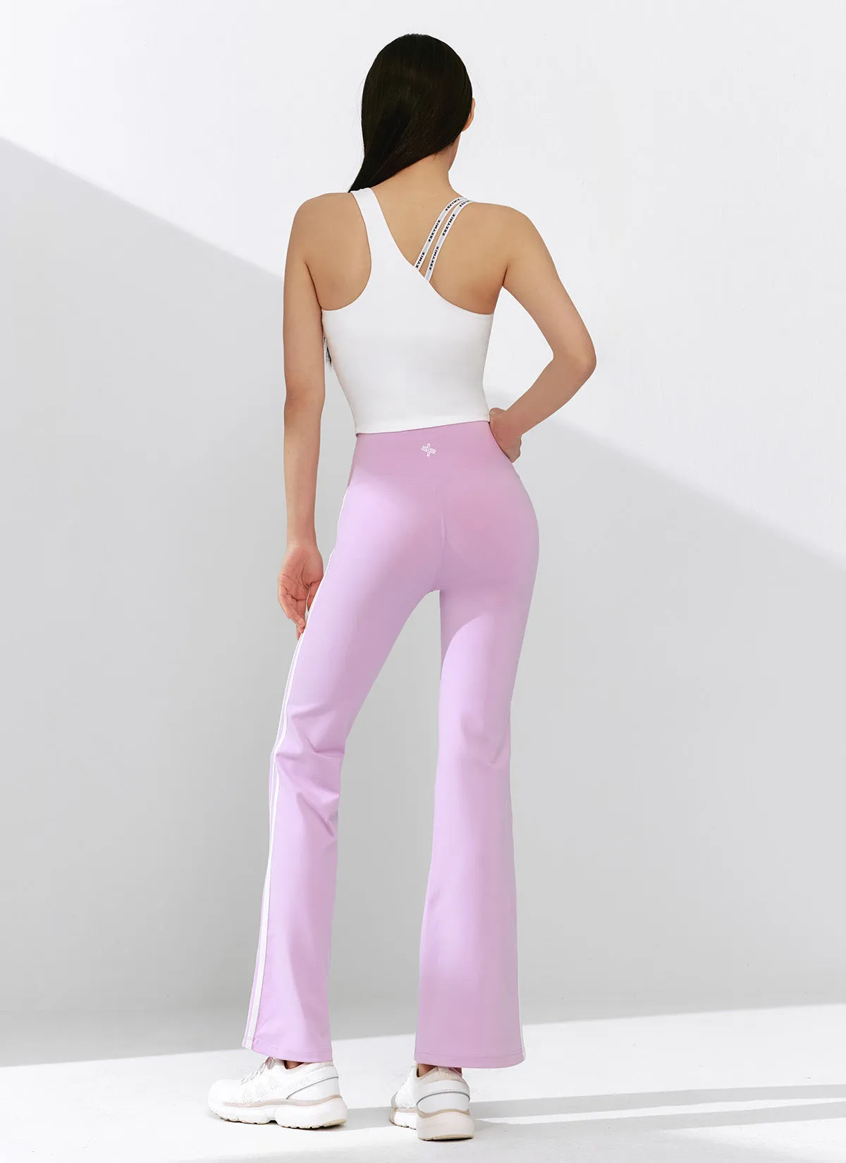 [1 1] Comfort Fine Track Line Boots Cut Leggings