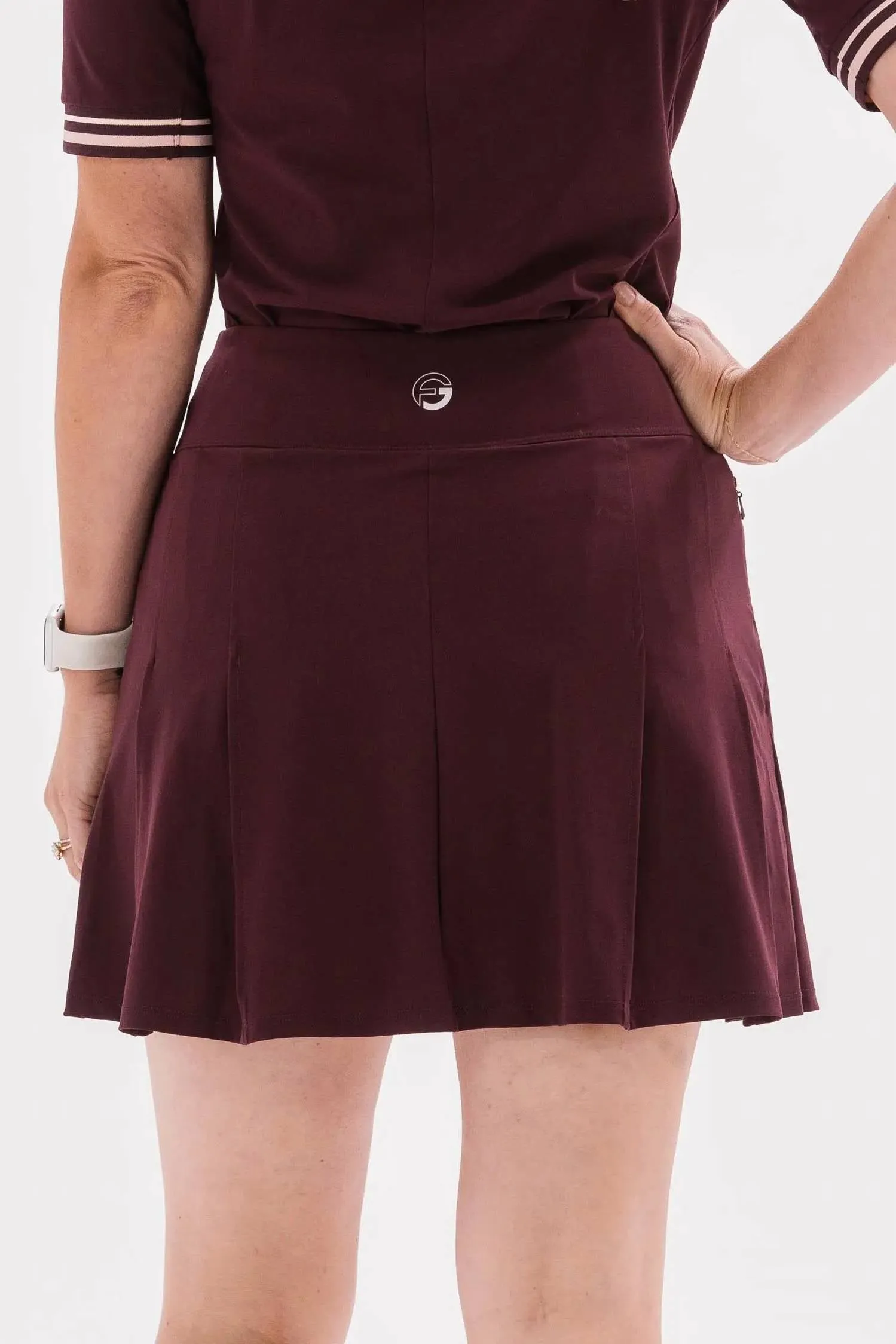 15.5" Pleated Skort In New Mosto