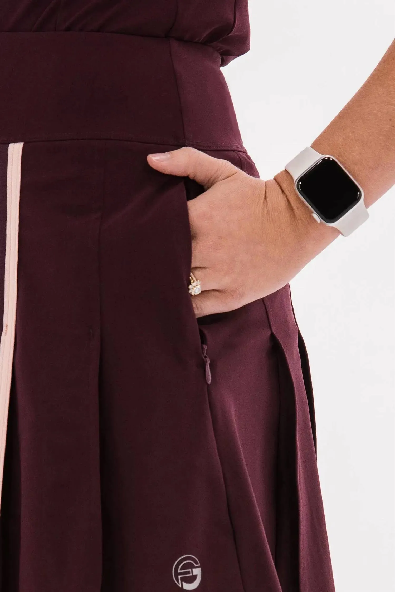 15.5" Pleated Skort In New Mosto