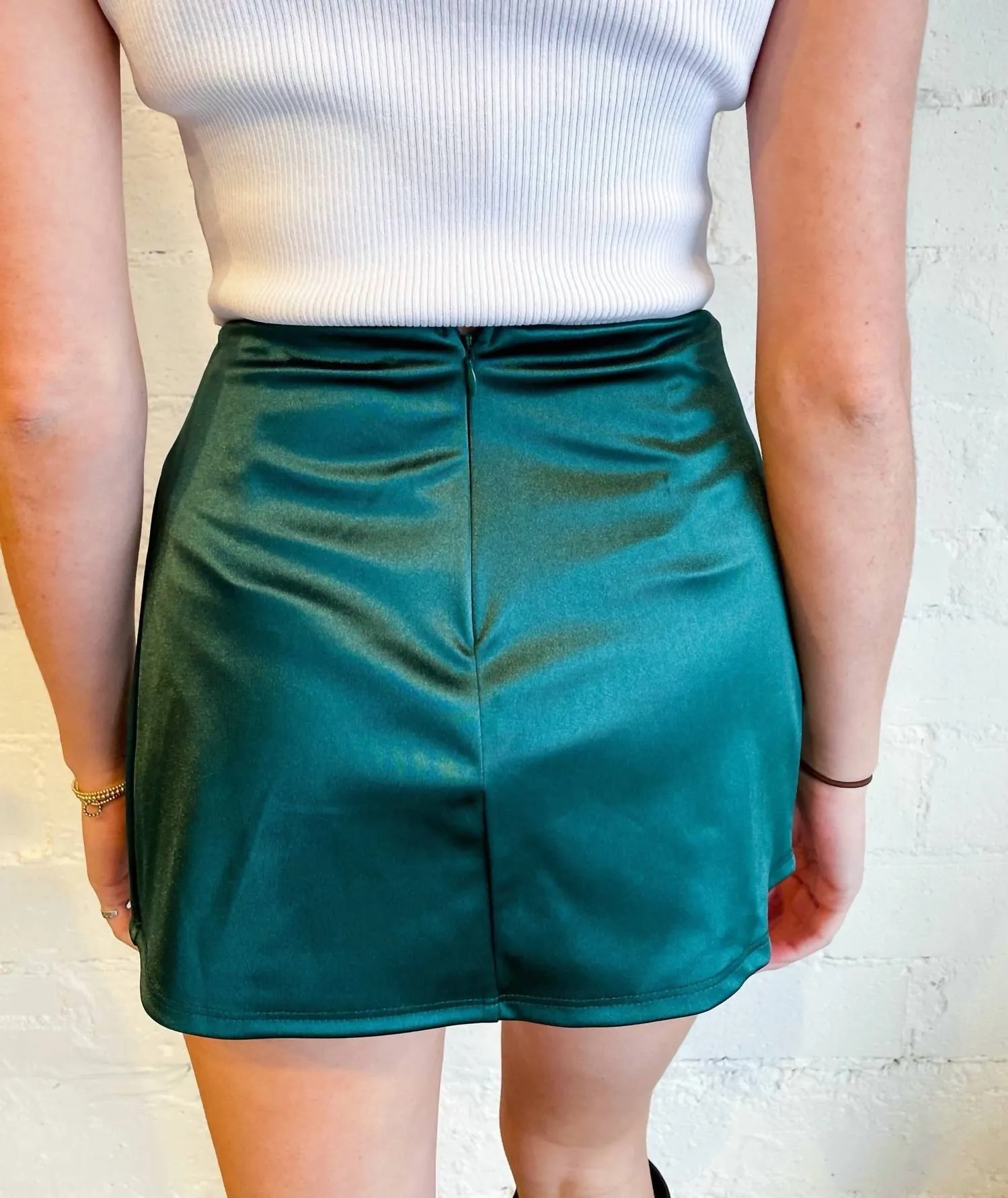 A-List Mini Skort In Green