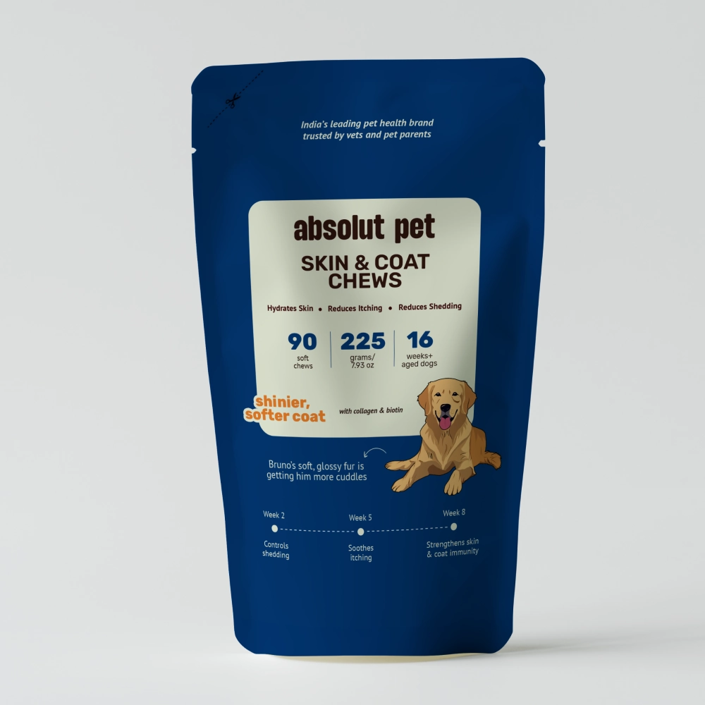 Absolut Pet Skin & Coat with Collagen and Biotin Dog Supplement