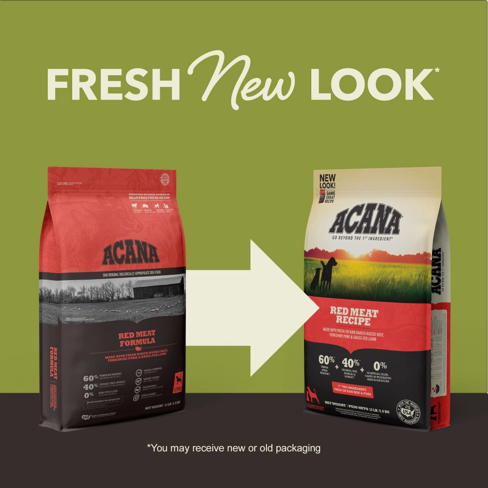 ACANA Red Meat Formula Grain Free Dry Dog Food