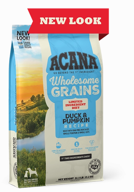 ACANA Singles   Wholesome Grains Limited Ingredient Diet Duck & Pumpkin Recipe Dry Dog Food