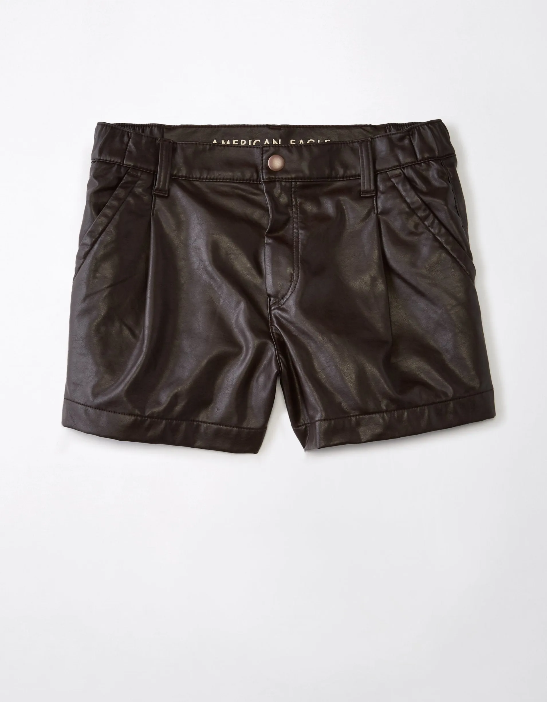 AE High-Waisted Baggy Vegan Leather Short