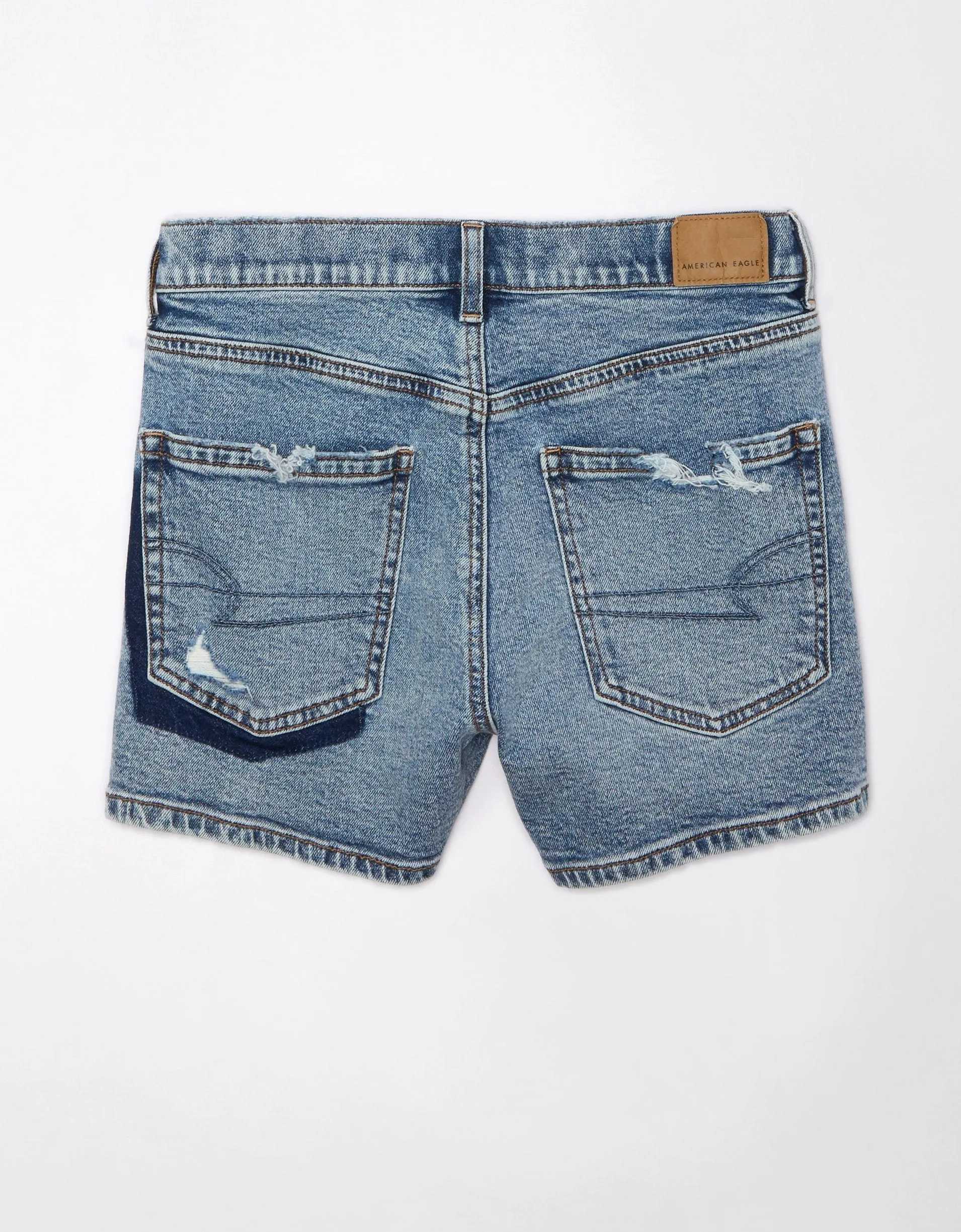 AE Strigid Super High-Waisted Relaxed Ripped Denim Short