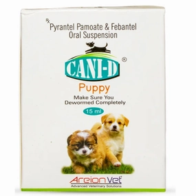 Areion Vet Cani D Deworming oral Suspension Syrup for Puppies