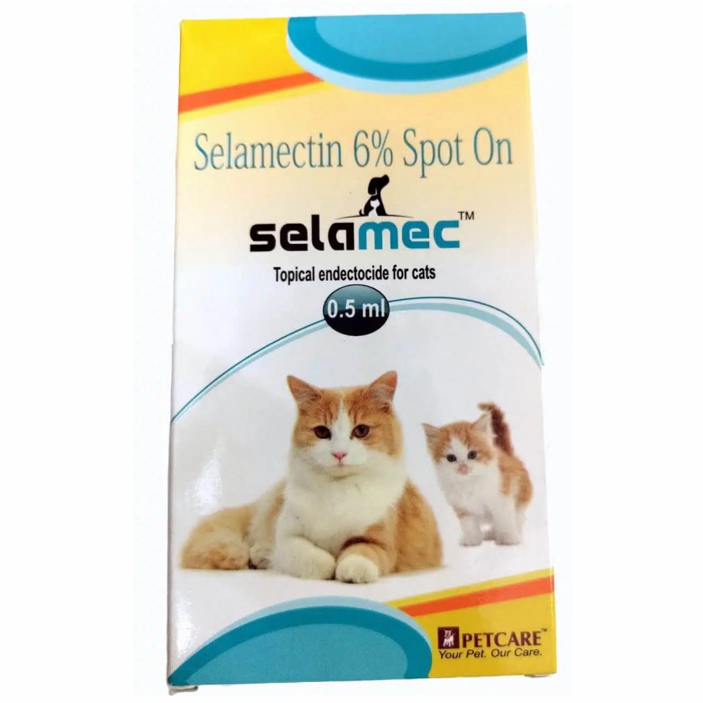 Areion Vet Feli D Kitten Deworming Suspension (15ml) and Petcare Selamec (Selamectin) Spot On for Cats Combo