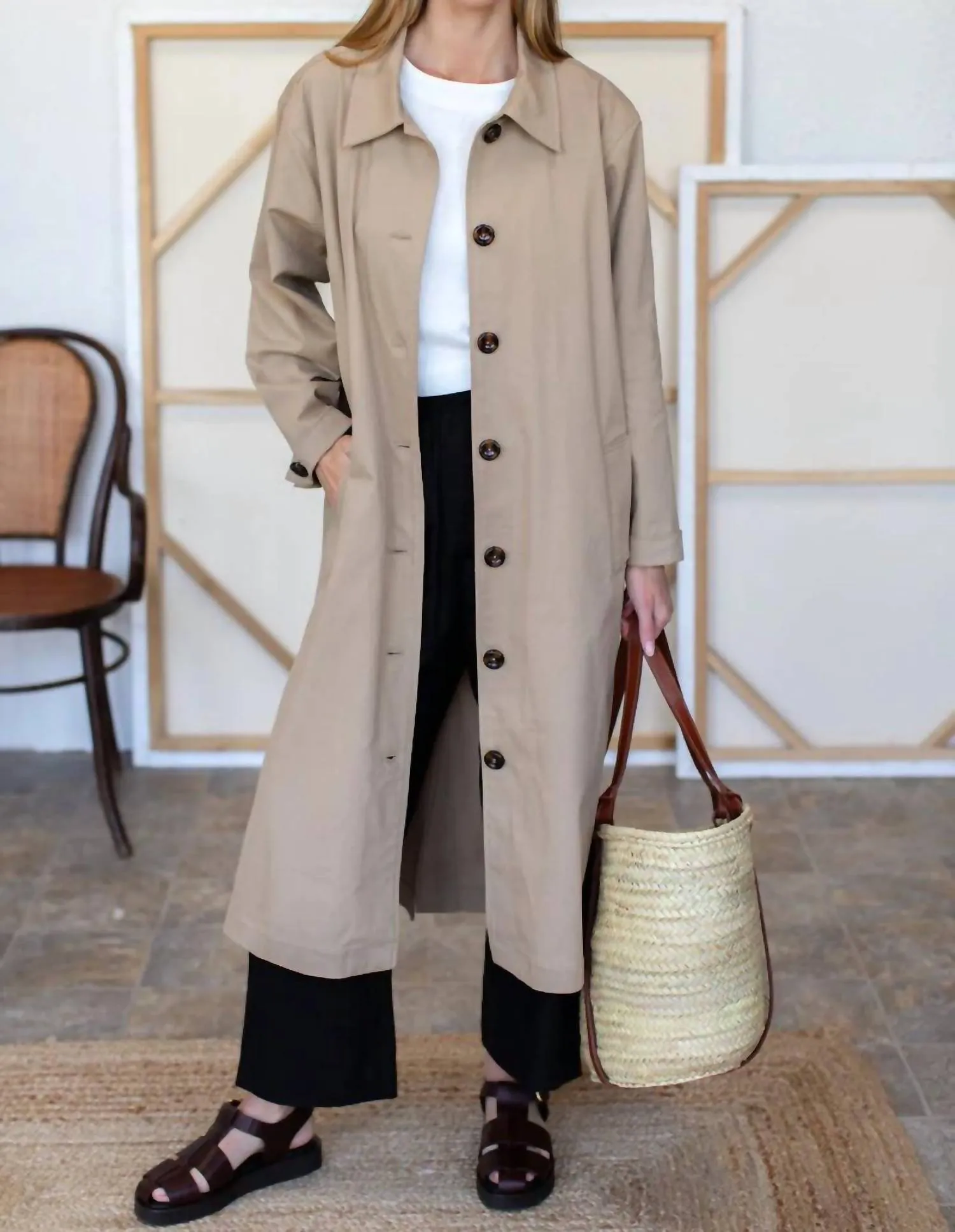 Atelier Layering Coat In Nomad