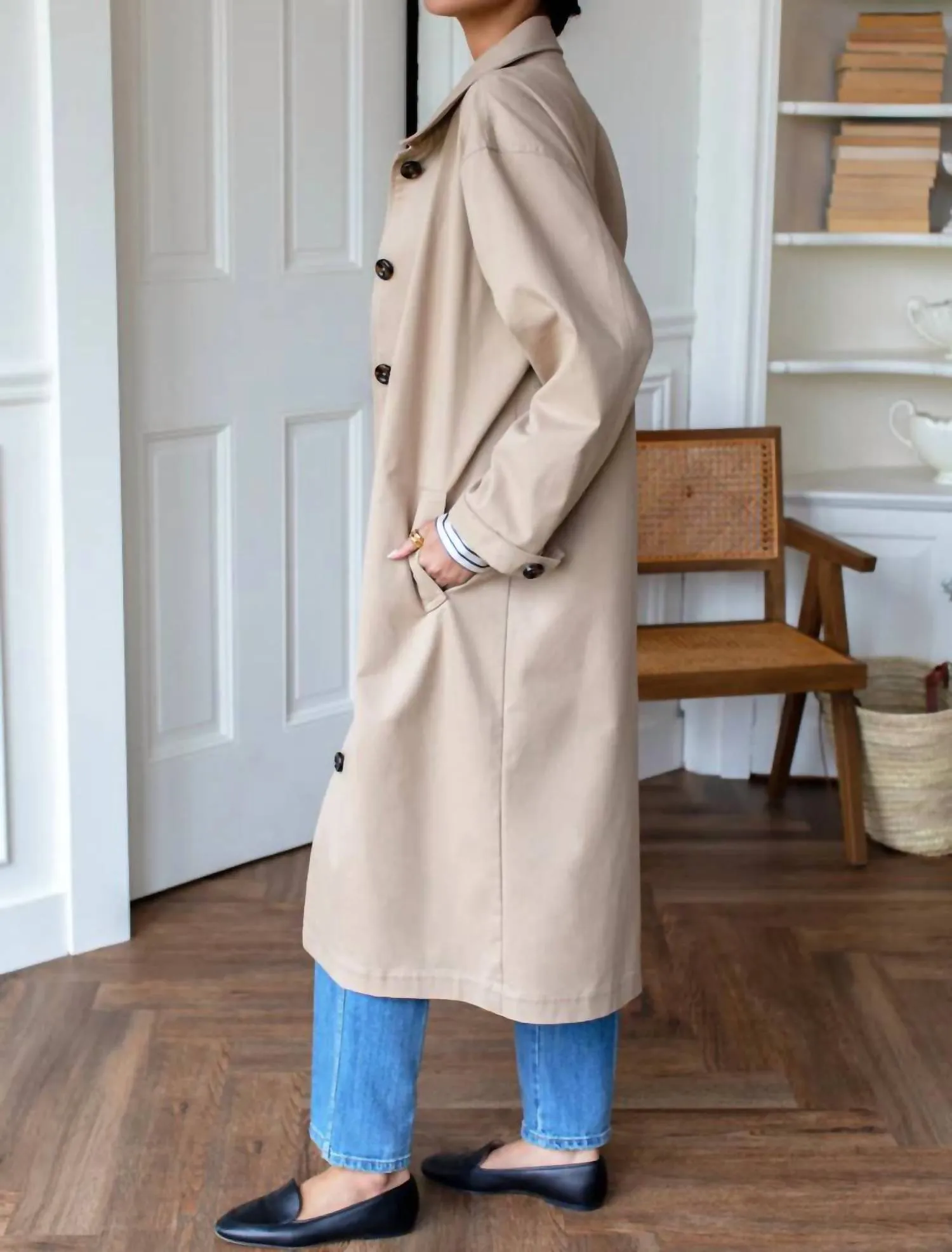 Atelier Layering Coat In Nomad