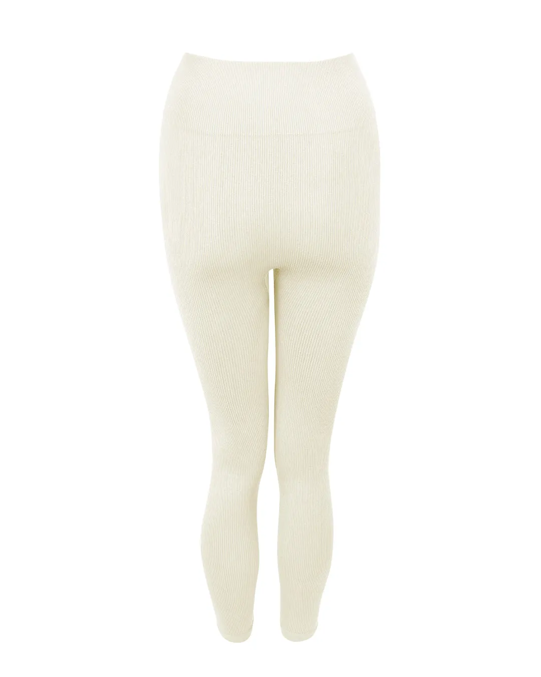 AWAKEN Ribbed Leggings | Cream