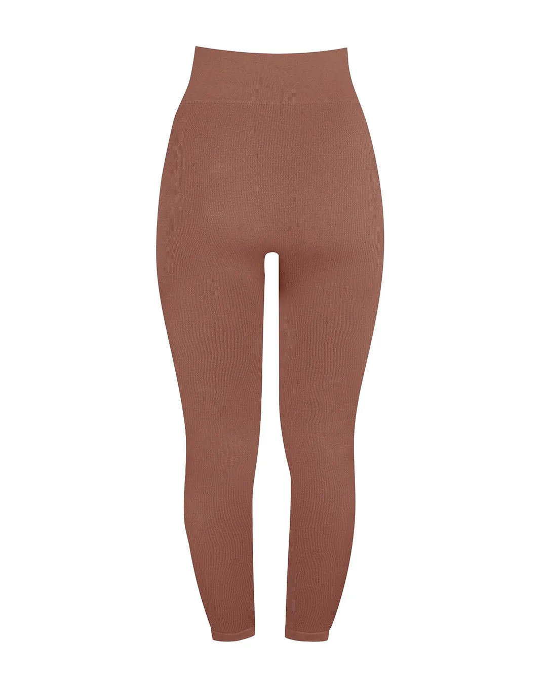 AWAKEN Ribbed Leggings | Rusty Pink