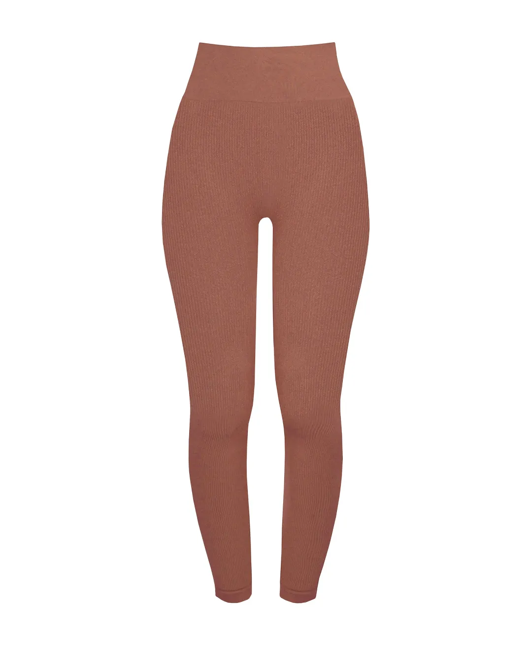 AWAKEN Ribbed Leggings | Rusty Pink