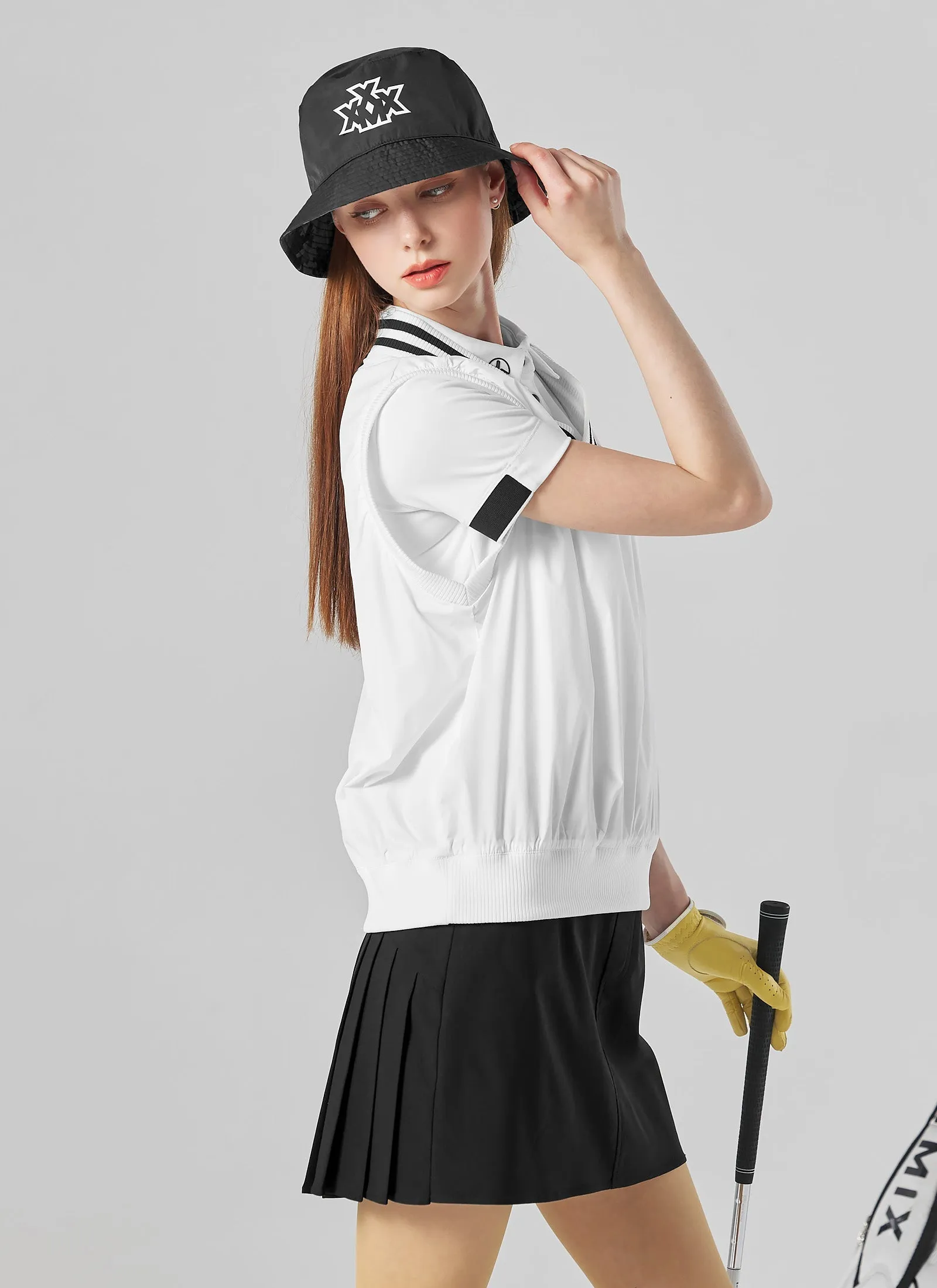 Back Pleated Stretch Skirt
