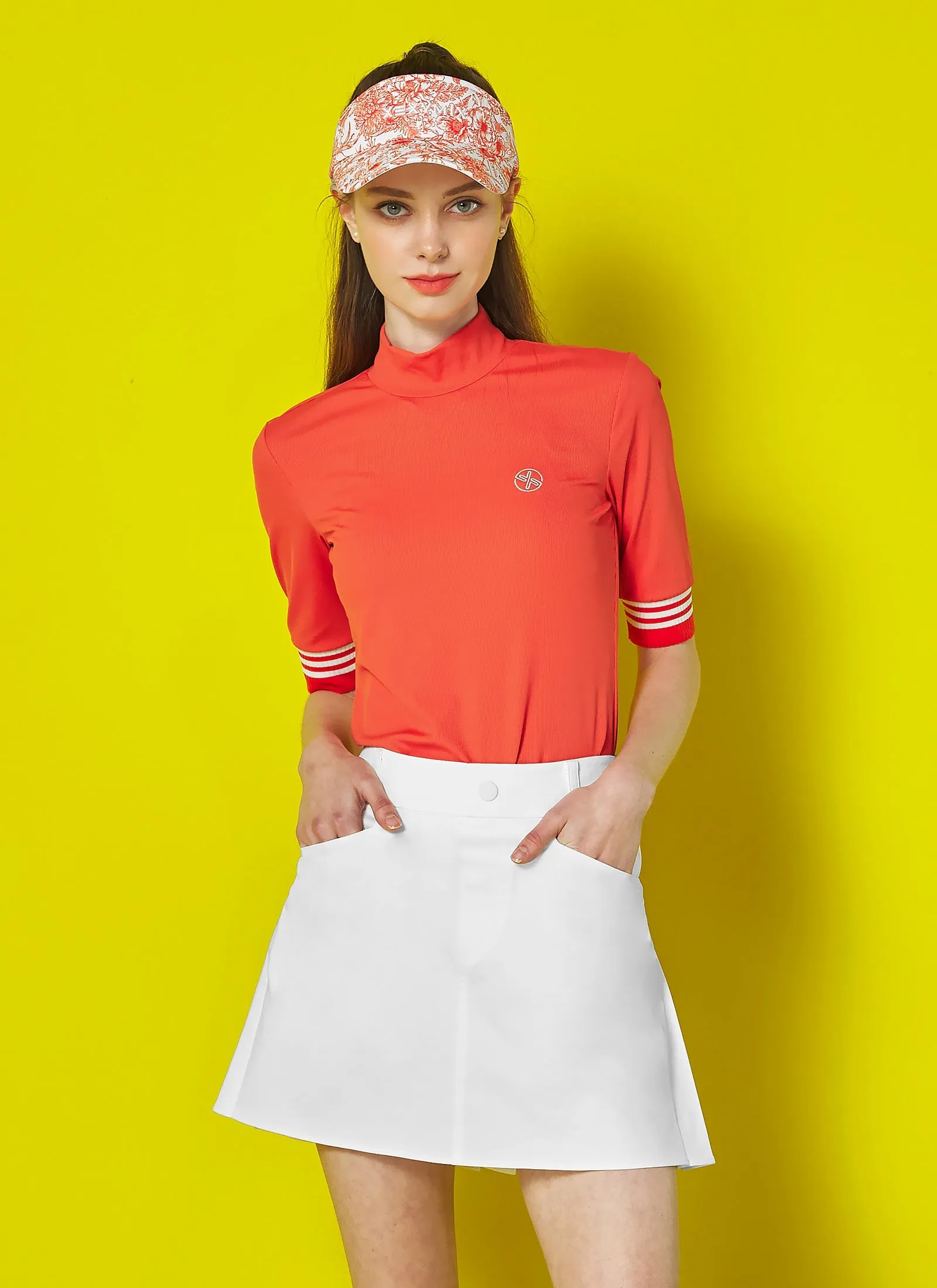 Back Pleated Stretch Skirt