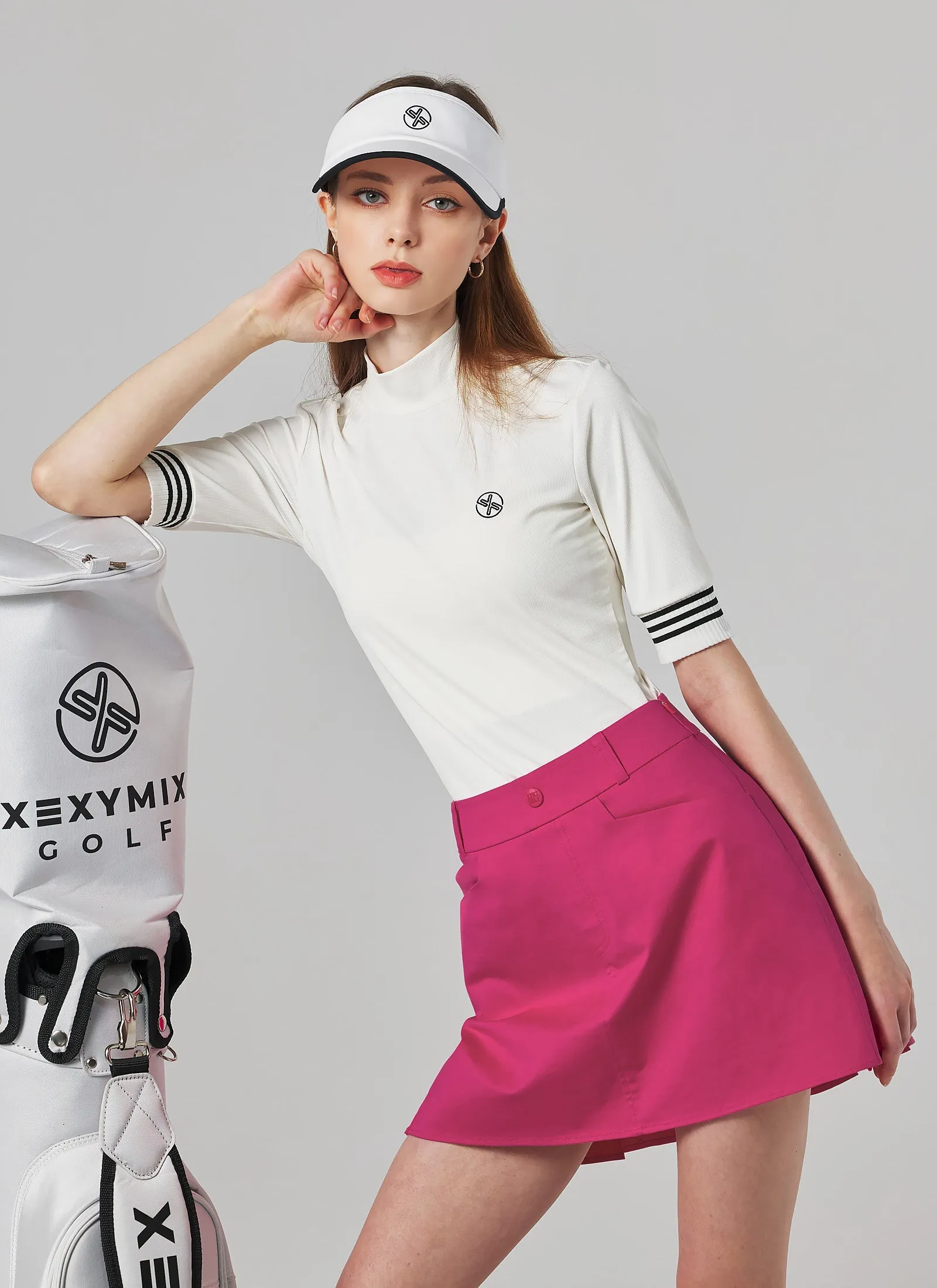 Back Pleated Stretch Skirt