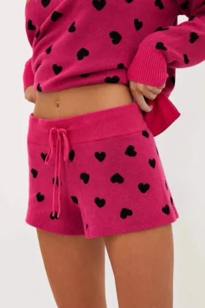 Balboa Shorts Candy Hearts In Pink