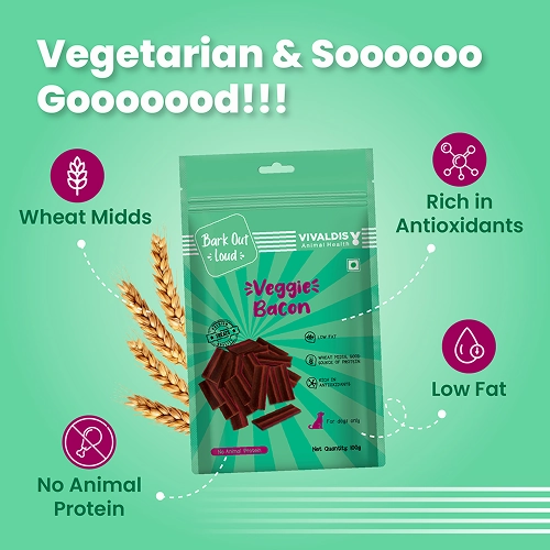 Bark Out Loud by Vivalidis Veggie Bacon Vegan Spanish Dog Treats