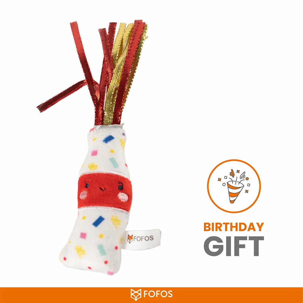 Barkbutler x Fofos Birthday Drink Catnip Toy for Cats
