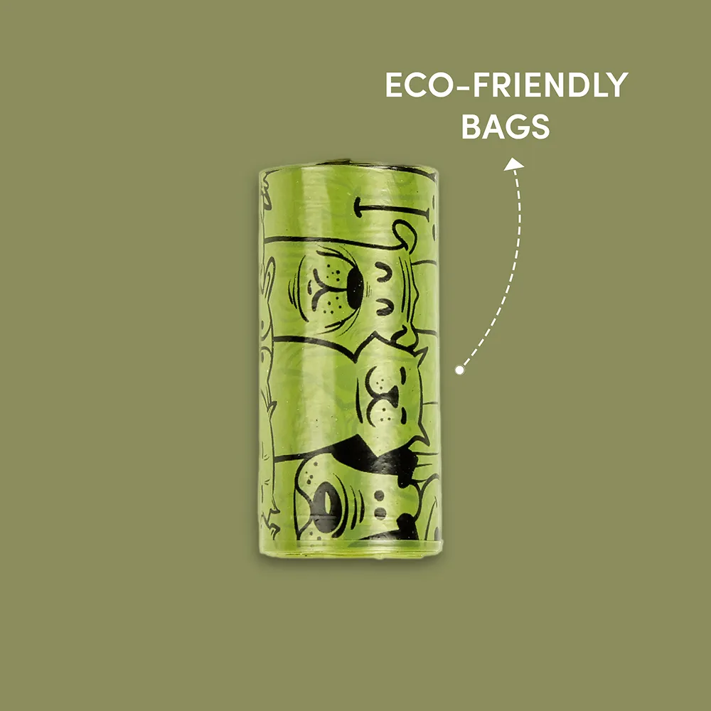 Barkbutler x Fofos Plush Racoon Poop Bags for Dogs and Cats