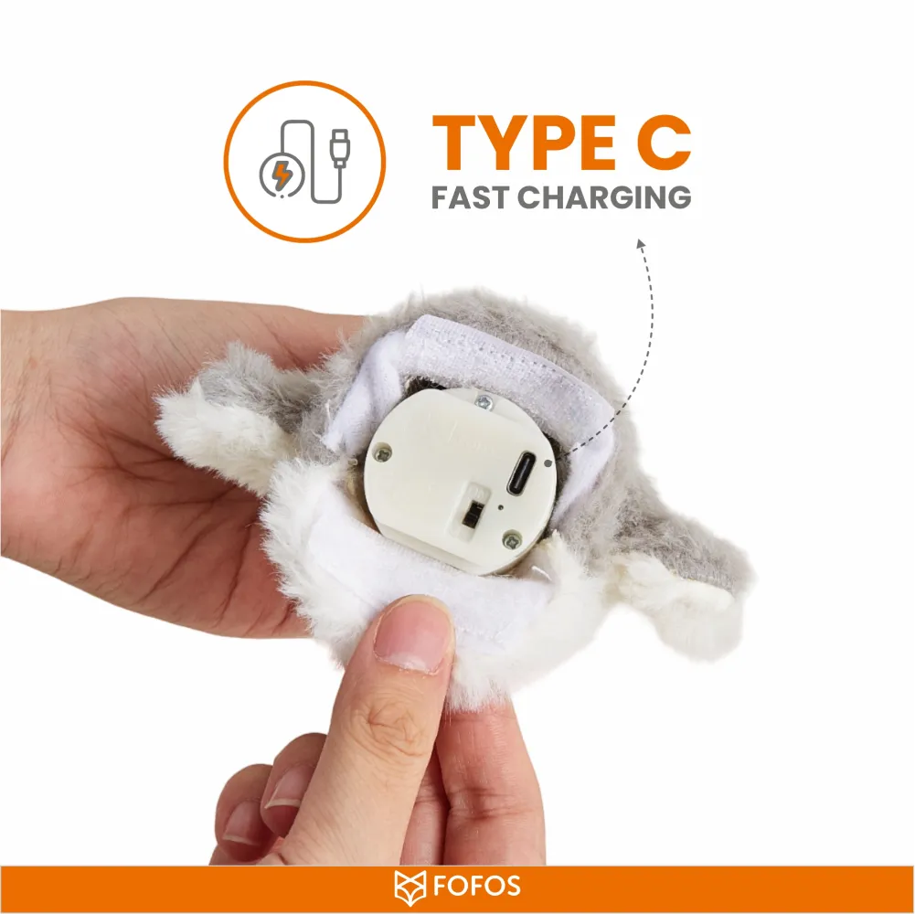 Barkbutler x Fofos Swinging Penguin Interactive Toy for Cats (White/Black)