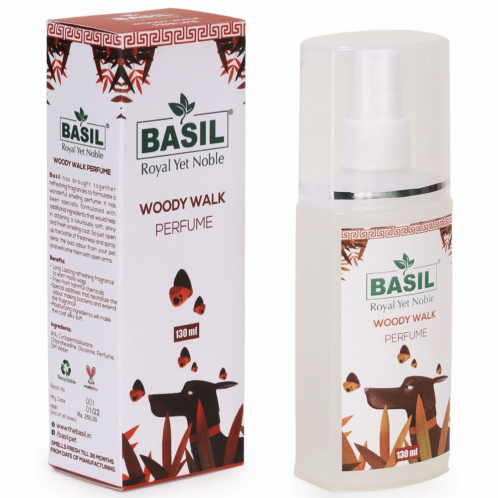Basil Woody Walk Fresh Perfume Spray for Dogs and Cats