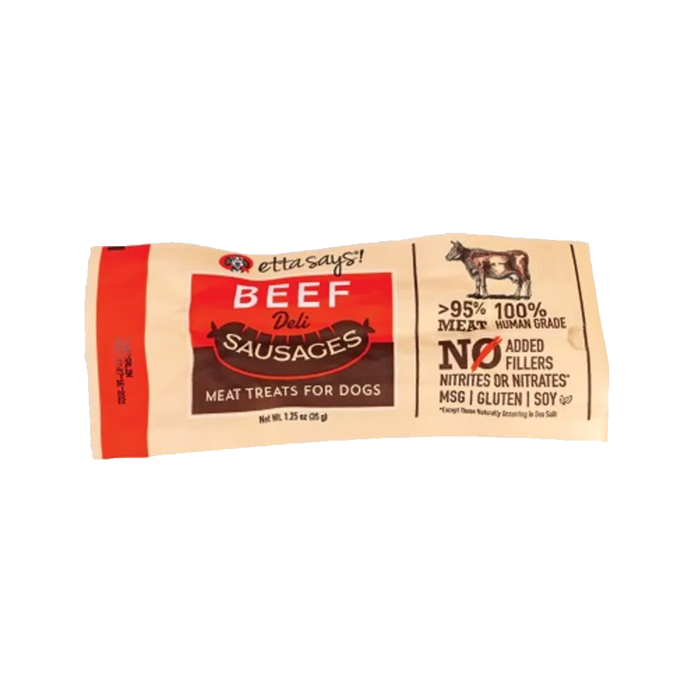 Beef Deli Sausages Dog Treats