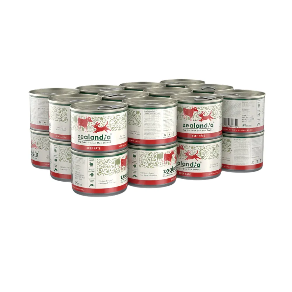 Beef Pate Staple with Green Mussels Adult Dog Can