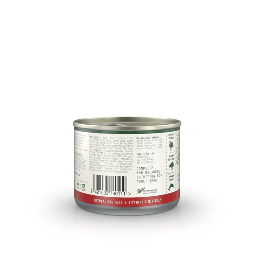 Beef Pate Staple with Green Mussels Adult Dog Can