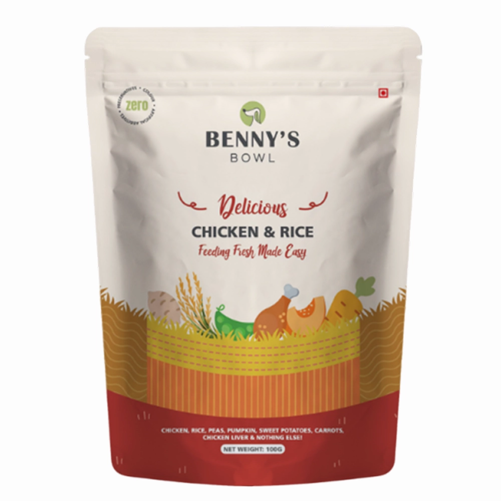 Bennys Bowl Chicken and Rice Dog Fresh and Wet Food