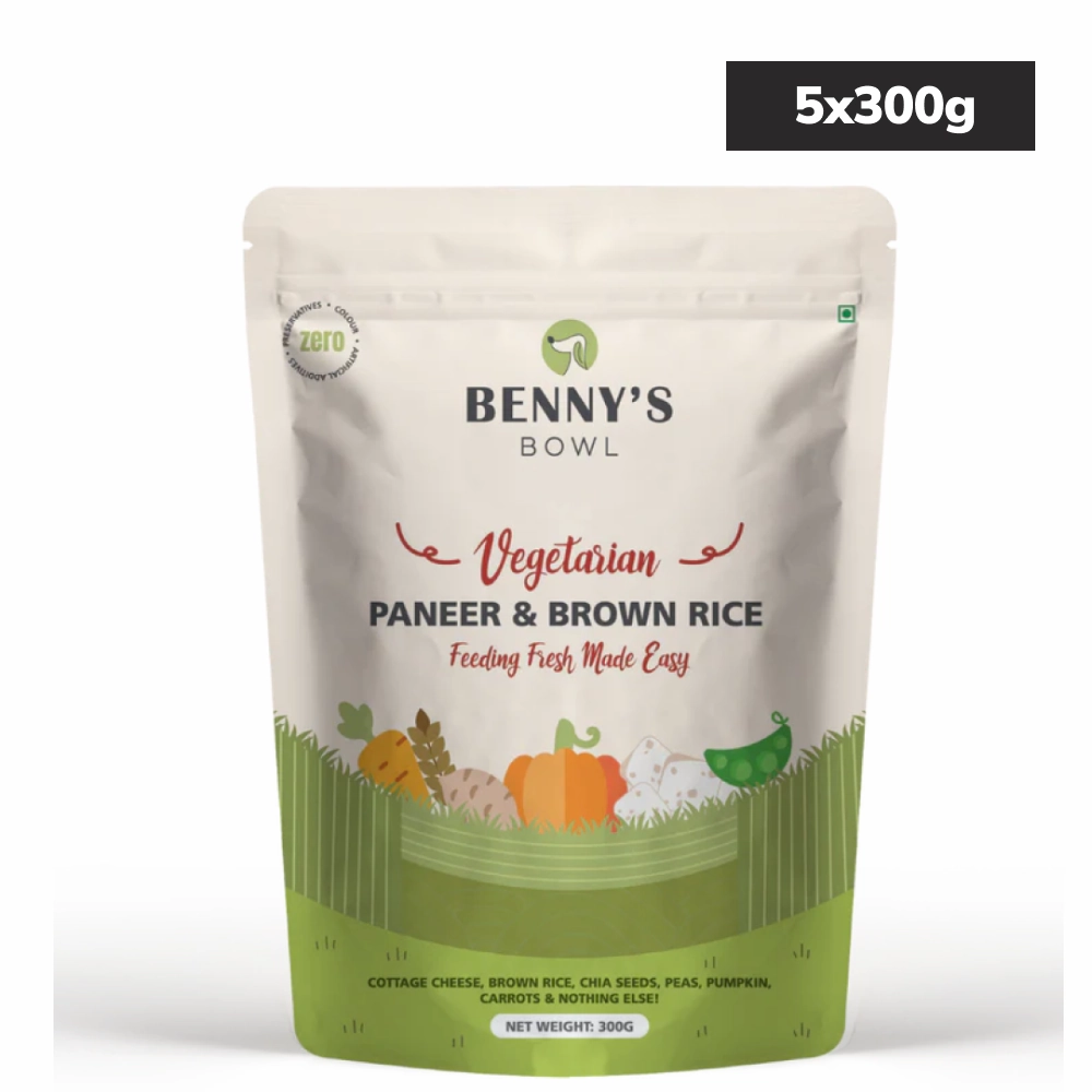 Bennys Bowl Paneer and Brown Rice Dog Fresh and Wet Food