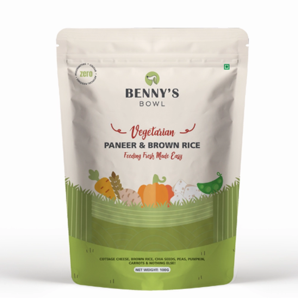 Bennys Bowl Paneer and Brown Rice Dog Fresh and Wet Food