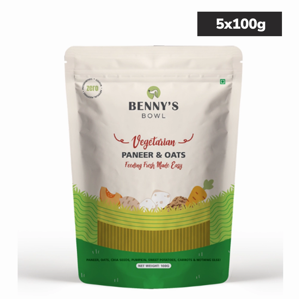 Bennys Bowl Paneer and Oats Rice Dog Fresh and Wet Food