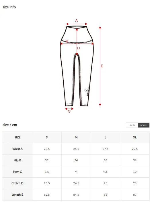 Black Label Life Crack symbol leggings