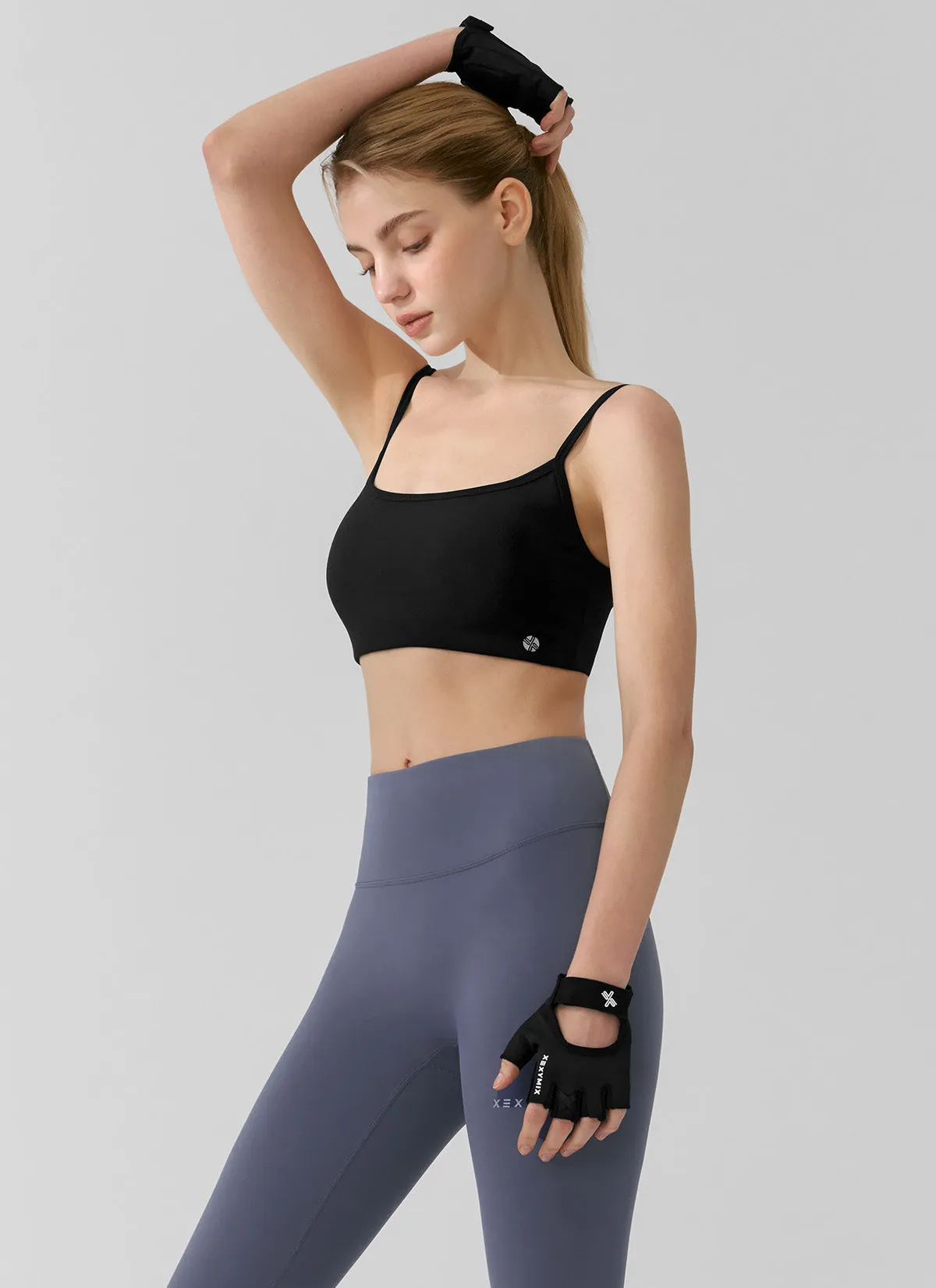 Black Label Power Rise Back Twist Bra Top