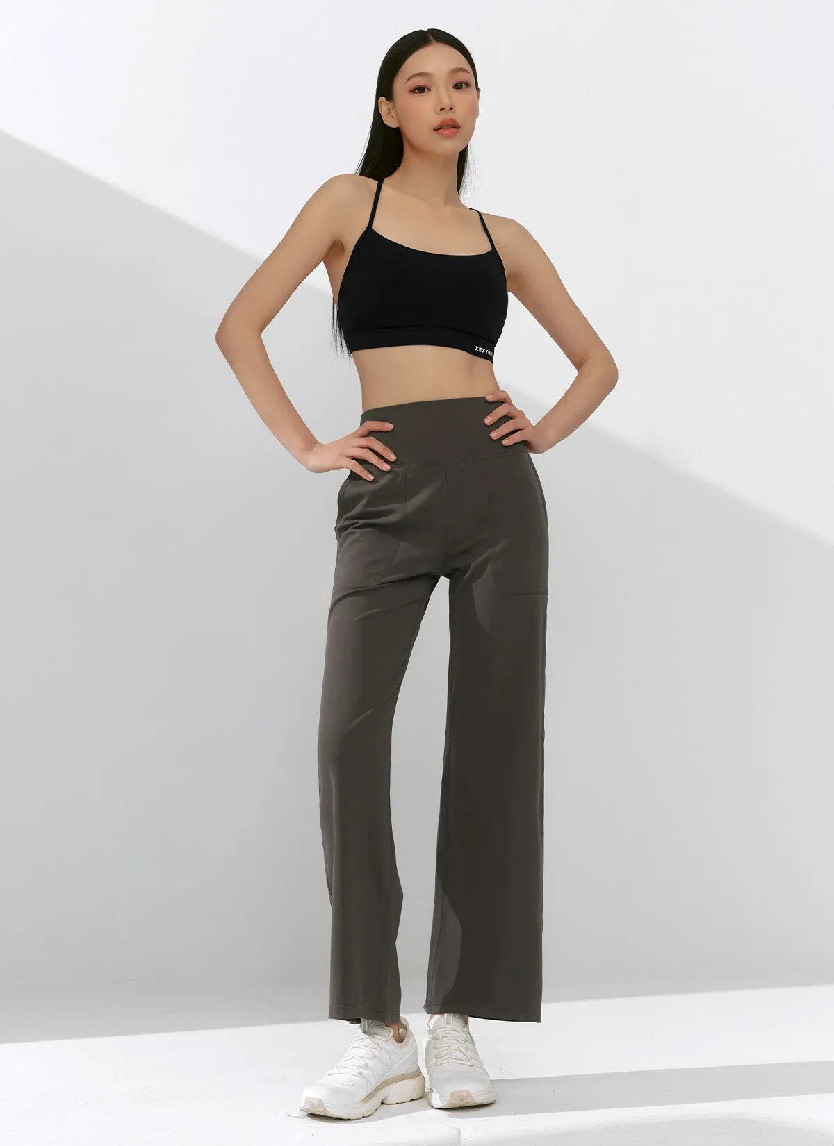 Black Label Power Rise Pocket Wide Leggings