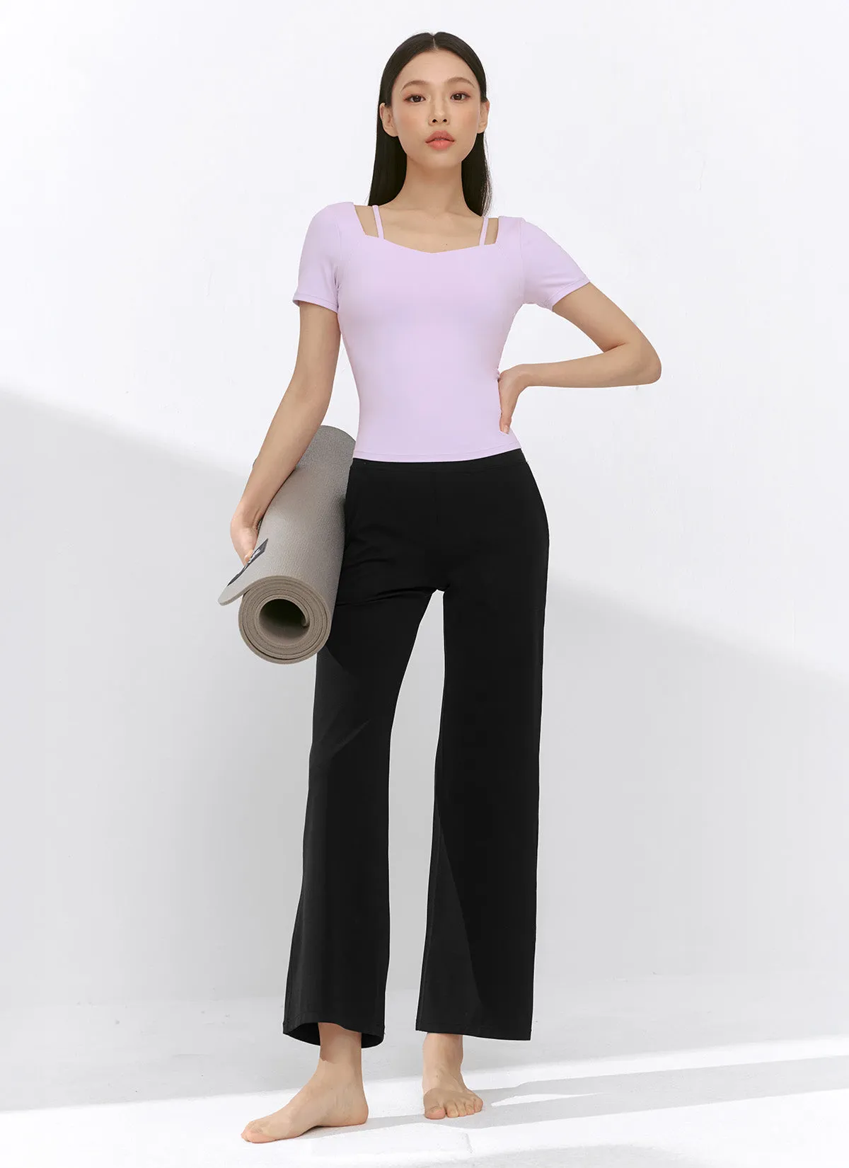 Black Label Power Rise Pocket Wide Leggings