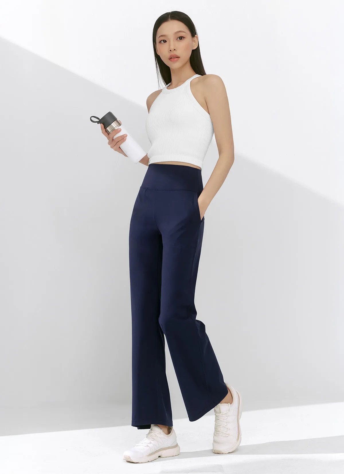 Black Label Power Rise Pocket Wide Leggings