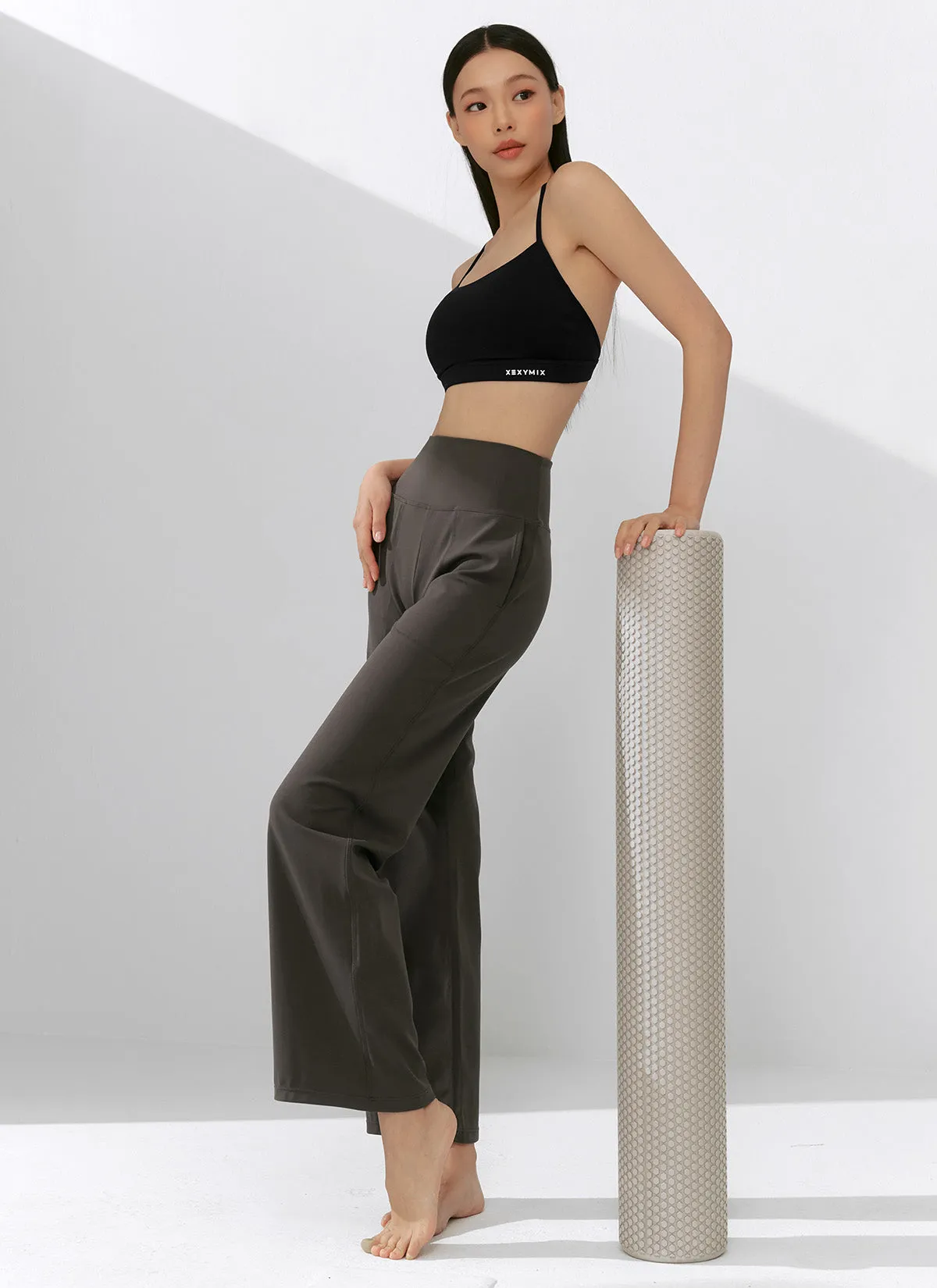 Black Label Power Rise Pocket Wide Leggings