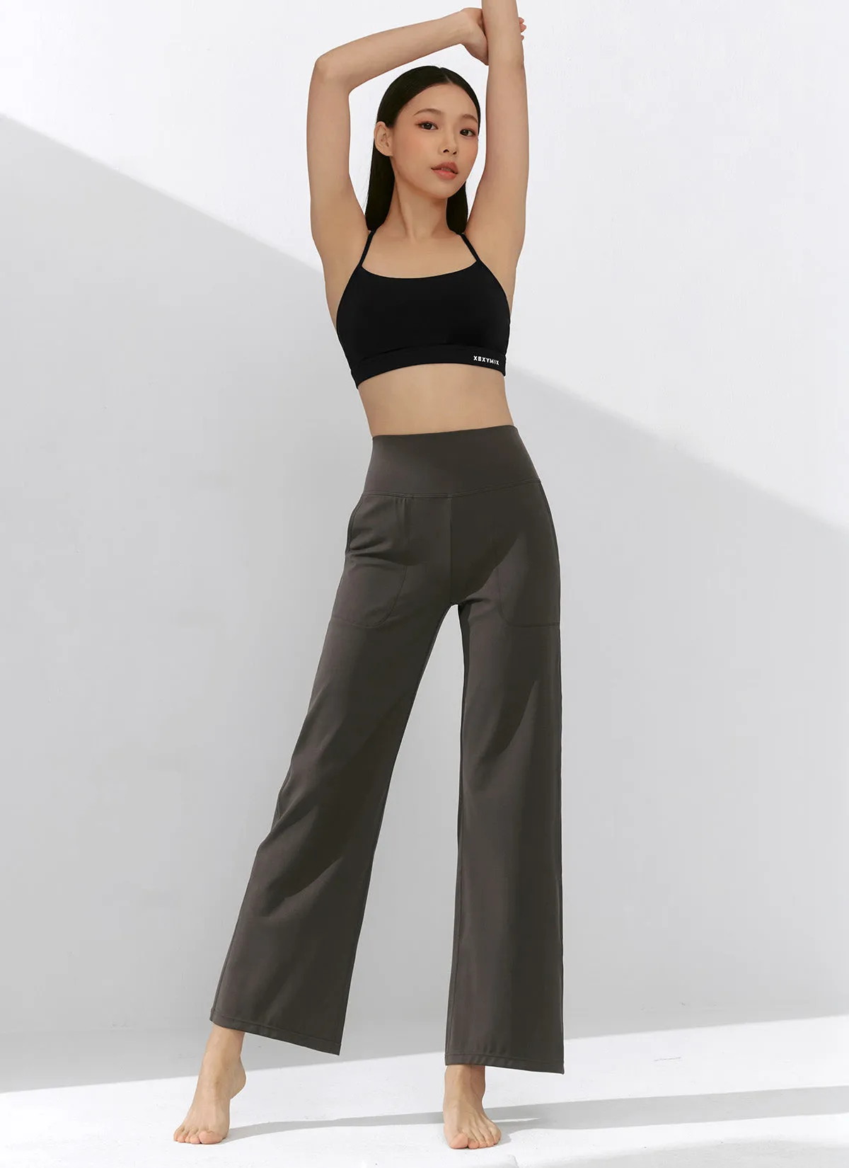 Black Label Power Rise Pocket Wide Leggings
