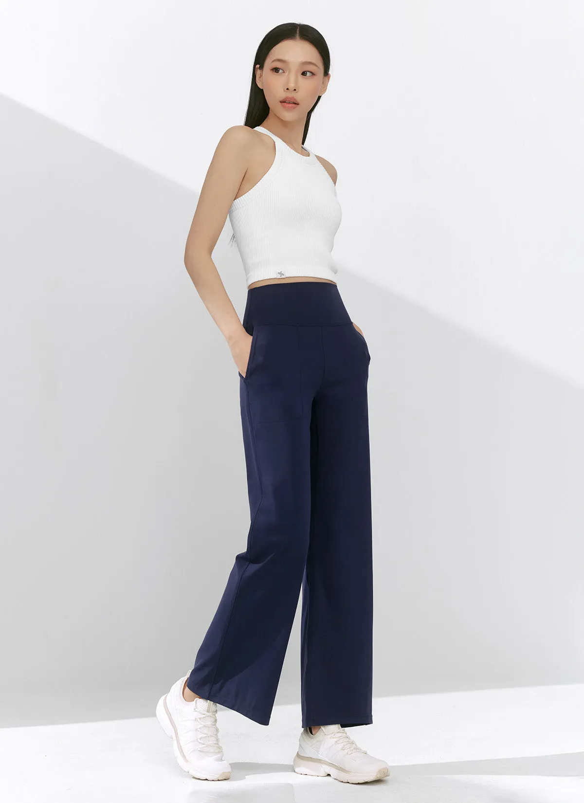 Black Label Power Rise Pocket Wide Leggings