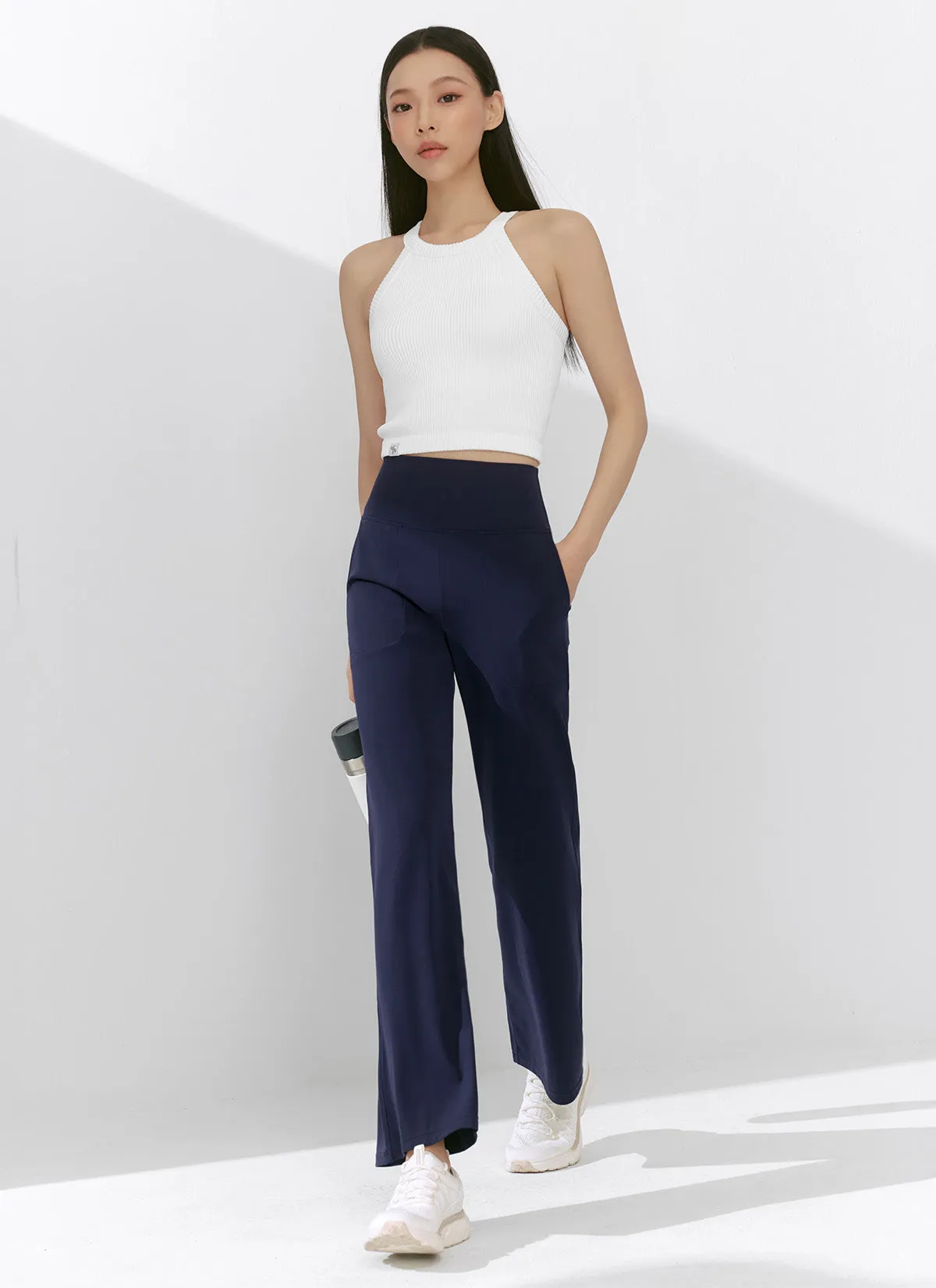 Black Label Power Rise Pocket Wide Leggings