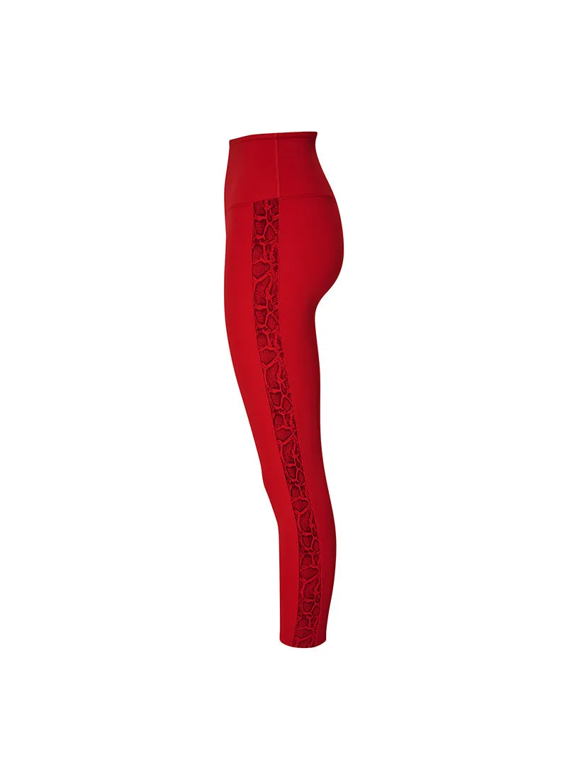 Black Label Power Rise Python Color Block Leggings