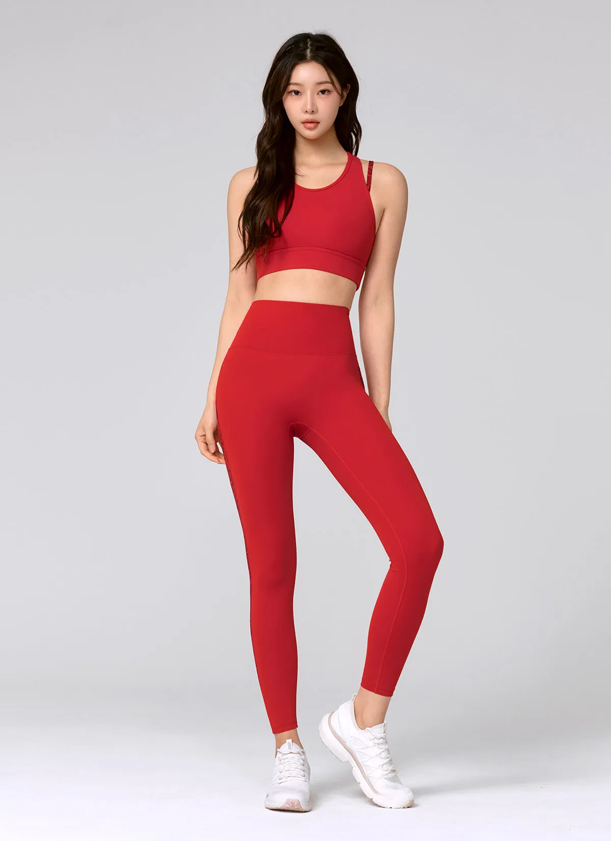 Black Label Power Rise Python Color Block Leggings